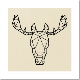 Moose head Posters and Art